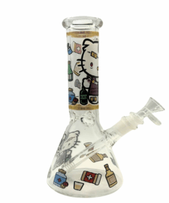 Hello Kitty Purple Chaos Beaker Glass Bong 25cm