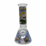 Rick And Morty Blue Honeycomb Beaker Glass Bong 25cm