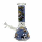 Rick And Morty Blue Honeycomb Beaker Glass Bong 25cm