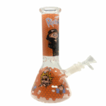 Rick And Morty Orange Honeycomb Beaker Glass Bong 25cm