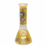 Rick And Morty Yellow Honeycomb Beaker Glass Bong 25cm