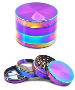 Rainbow 4 Piece Zinc Alloy Grinder 40mm