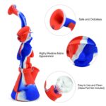 PILOT DIARY Mario Gamer Silicone Bong 11" in vibrant colors, durable & portable with easy clean design