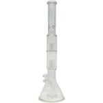 Thick Ass Glass 24" Hybrid Beaker Straight Bong w/ Double Showerhead Percolator 18MM