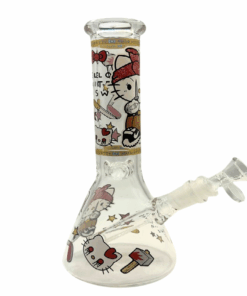 Hello Kitty Red Bandana Beaker Glass Bong 25cm