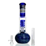 WEGE Swirl Percolator Ice Catcher Glass Bong 26cm