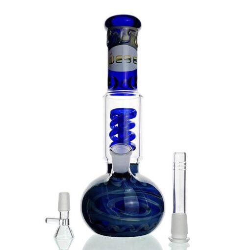 WEGE Swirl Percolator Ice Catcher Glass Bong 26cm