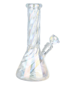 A Positive Twist Glass Beaker Water Pipe | 8.5" | 14mm F