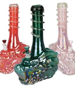 Iridescent Dragon Soft Glass Water Pipe - 14" / 14mm F - Headshop.com