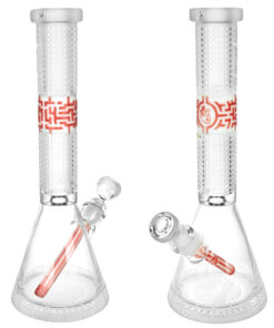 Milkyway Glass Bio-Grid Beaker Water Pipe - 15"/14mm F - Headshop.com