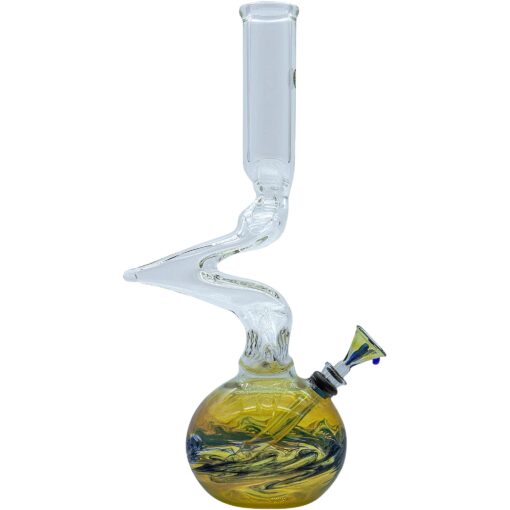 LA Pipes "Switchback" Bubble Base Bong - Headshop.com