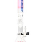 ROOR 18" Tech Stemless Multicolor Beaker Bong – Multi Percs – 5mm Glass