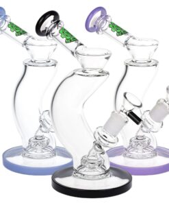 SeshGear Hip Check Curved Glass Water Pipe | 7.75" | 14mm F - Headshop.com