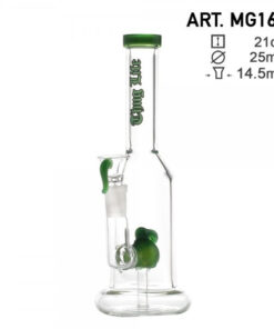 Thug Life | 8" Green Water Pipes w/ Custom Perc - Headshop.com