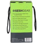 SeshGear Glass Beaker Water Pipe Smokers' Kit | 8" - Headshop.com