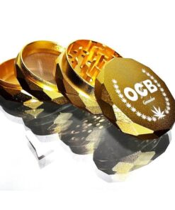 OCB Golden Laser Cut Metal 4 Piece Grinder 63mm
