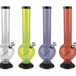 Assorted Acrylic Water Bongs - Bubble Butt Design with 45 Degree Grommet Joint