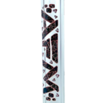 AFM Pink Diamond Beaker Bong, 9mm Thick Borosilicate Glass, 18" Tall, Side View