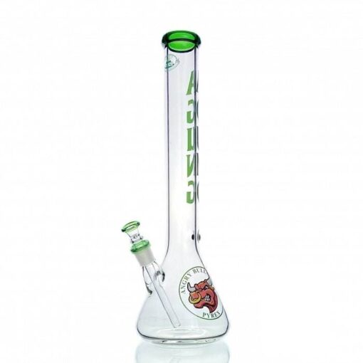 Agung Angry Bull Beaker Glass Bong 45cm Green