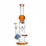 Agung Angry Bull Percolator Glass Bong 35cm Orange
