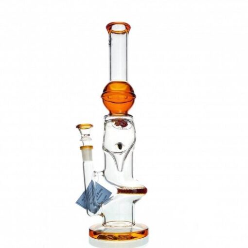 Agung Angry Bull Percolator Glass Bong 35cm Orange