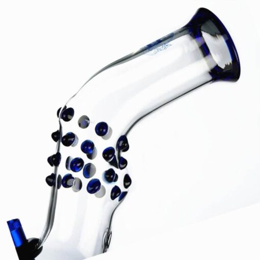 Agung Blue Dot Bubble Glass Bong 31cm