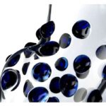 Agung Blue Dot Bubble Glass Bong 31cm