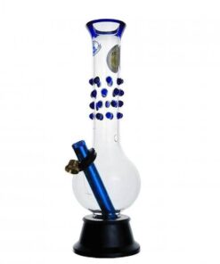 Agung Blue Tear Drop Glass Bong 26cm
