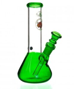 Agung Bright Beaker Glass Bong 20cm Green