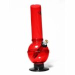 Agung Classic Bubble Acrylic Bong 28cm Red