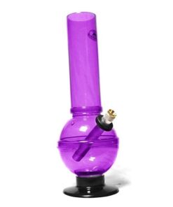 Agung Classic Bubble Acrylic Bong 28cm Purple