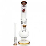 Agung Crazy Dragon Ice Slider Bubble Glass Bong 33cm Amber