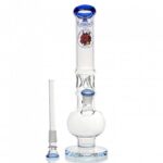 Agung Crazy Dragon Ice Slider Bubble Glass Bong 33cm Blue