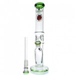 Agung Crazy Dragon Ice Slider Glass Bong 33cm Green