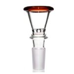 Agung Large Glass Cone Piece 14mm Amber