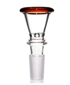 Agung Large Glass Cone Piece 14mm Amber