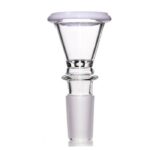 Agung Large Glass Cone Piece 14mm White