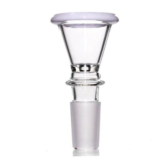 Agung Large Glass Cone Piece 14mm White