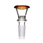 Agung Medium Glass Cone Piece 14mm Amber
