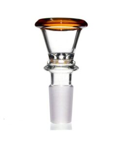 Agung Medium Glass Cone Piece 14mm Amber