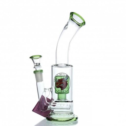 Agung Percolator Glass Bong 23cm Green