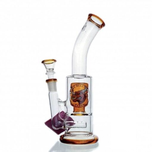 Agung Percolator Glass Bong 23cm Amber