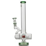 Agung Percolator Inline Glass Bong 28cm Green