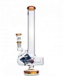 Agung Percolator Inline Glass Bong 28cm Amber