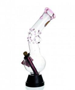 Agung Pink Dots Bubble Glass Bong 31cm