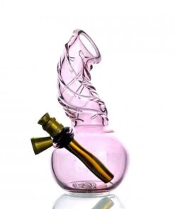Agung Pink Twister Glass Bong 11cm