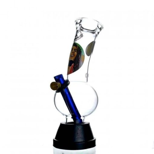 Agung Rasta Bob Marley Glass Bong 24cm