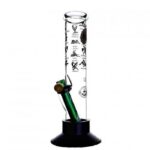 Agung Sexy Decal Straight Tube Glass Bong 24cm