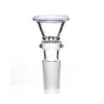 Agung Small Glass Cone Piece 14mm White