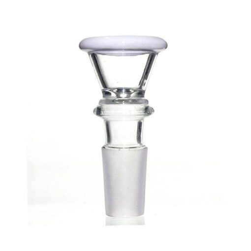 Agung Small Glass Cone Piece 14mm White